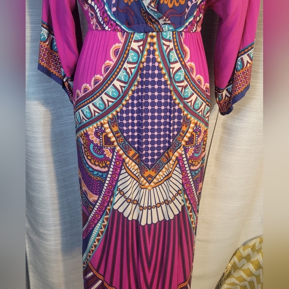 Flying Tomato Vibrant Kaftan Maxi Dress.  - Picture 3 of 9